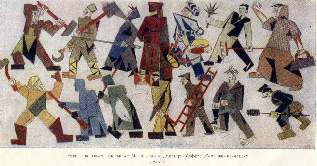 Mystery Bouffe Costumes, Mayakovsky