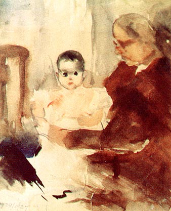 The Grandchild by Alice Neel, 1972