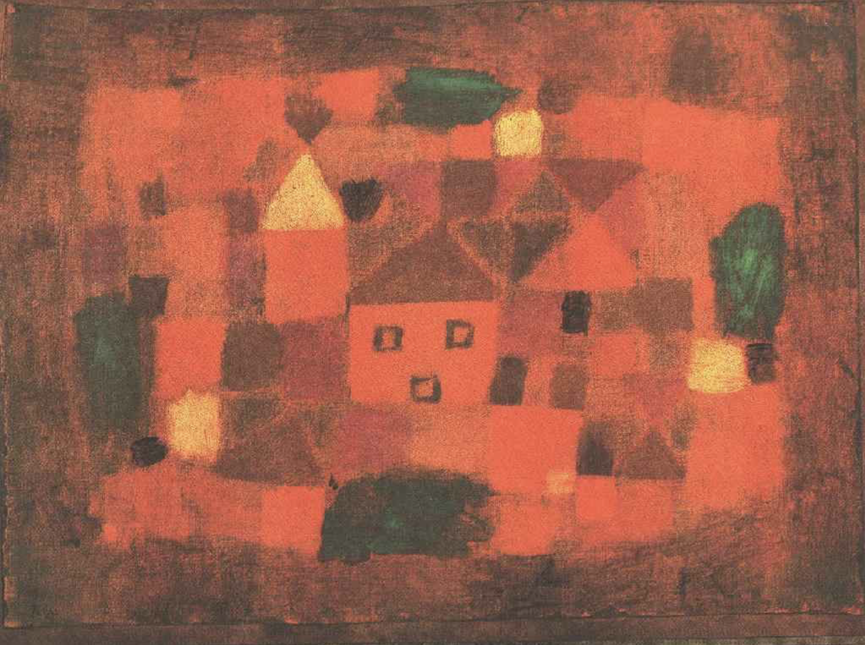 Landscape with Sunsent by Paul Klee