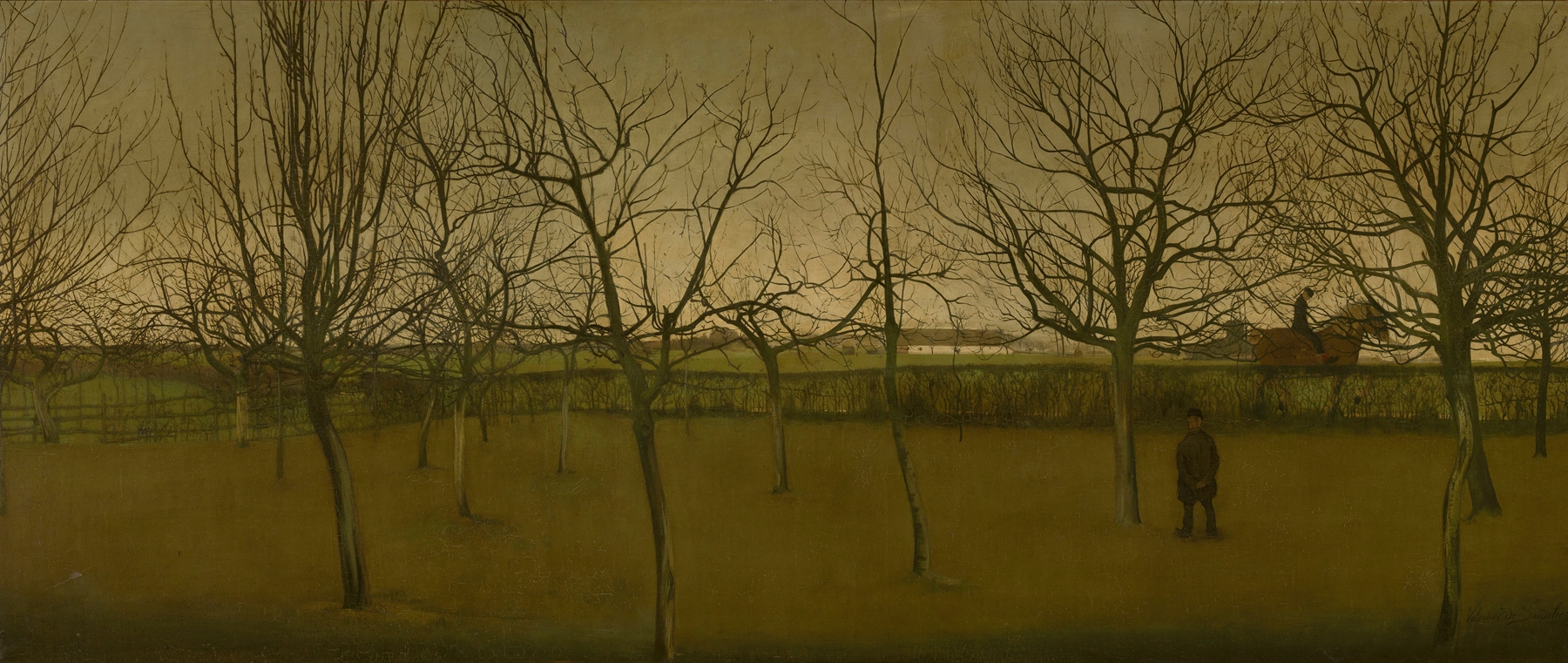 Valerius de Saedeleer -- An Orchard In Winter