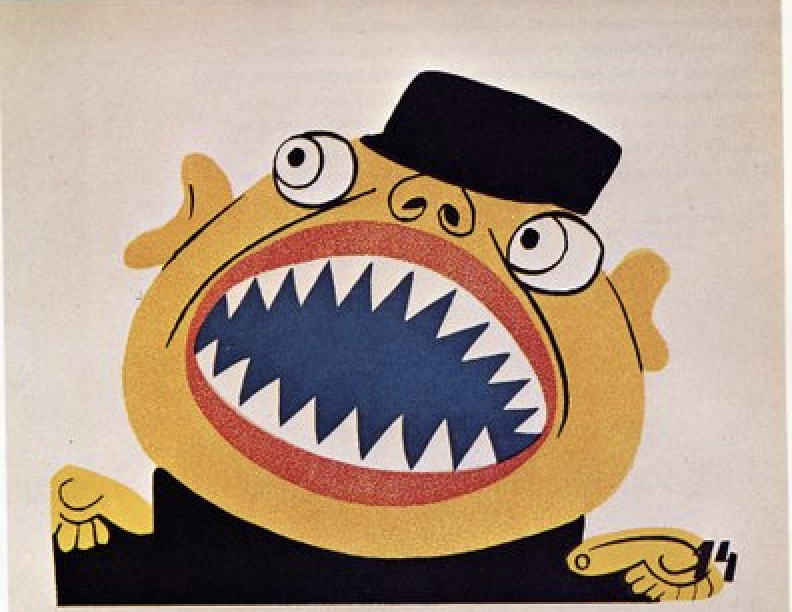 Detail from Poster –– V. Mayakovsky